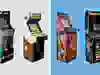 A collage of arcade cabinets.