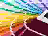 A paint color fan deck
