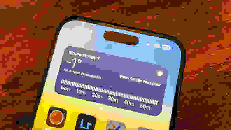 A close-up of the iPhone 15 plus screen.