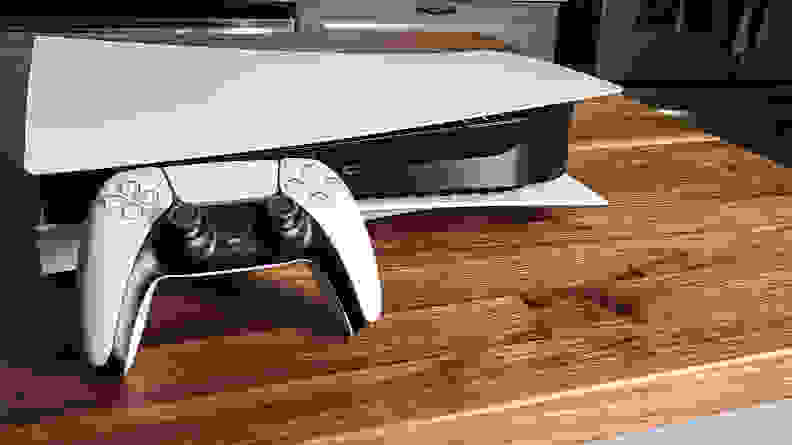 The Playstation 5 Controller with the Ps5 console
